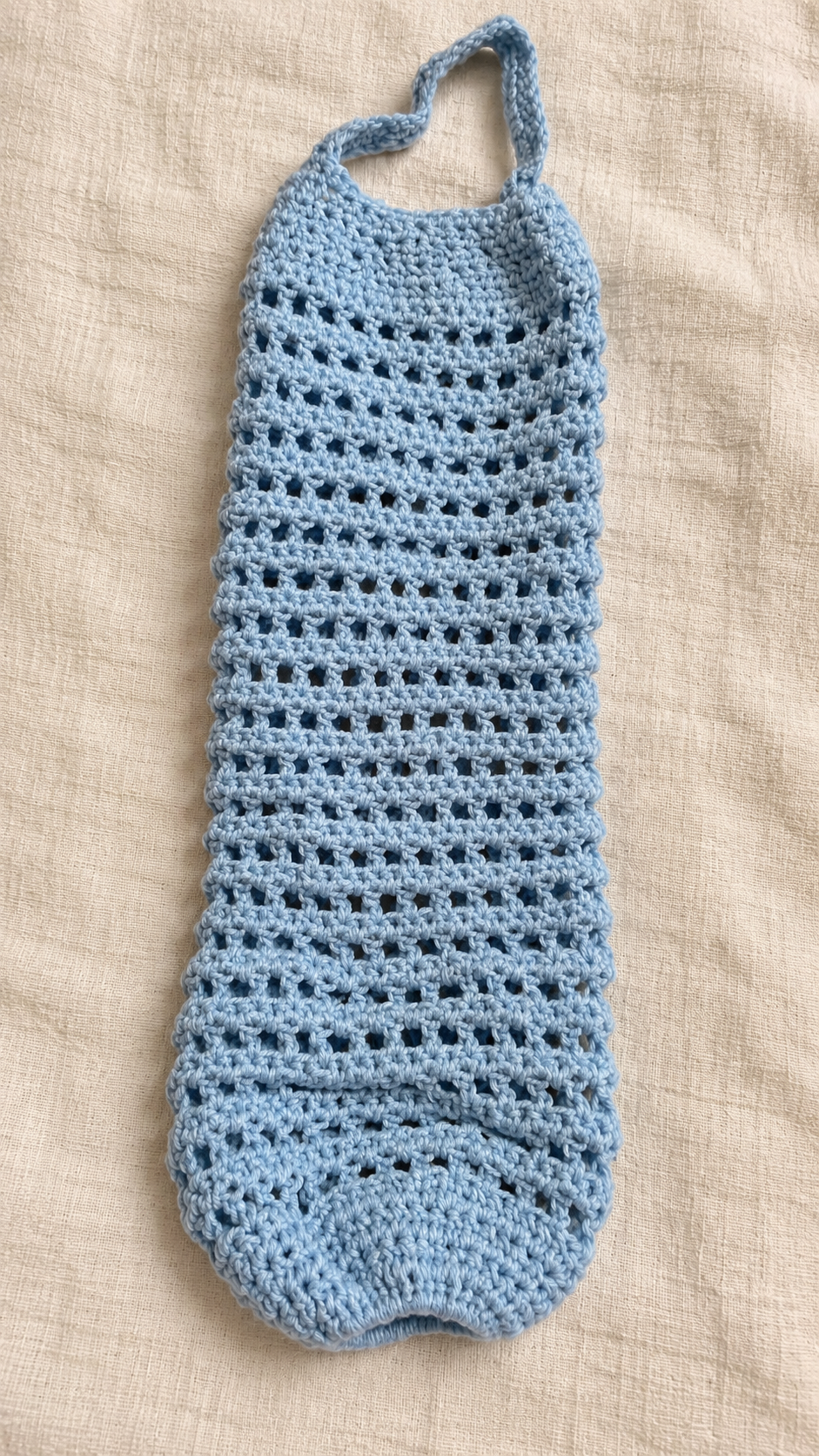 Plastic bag holder.