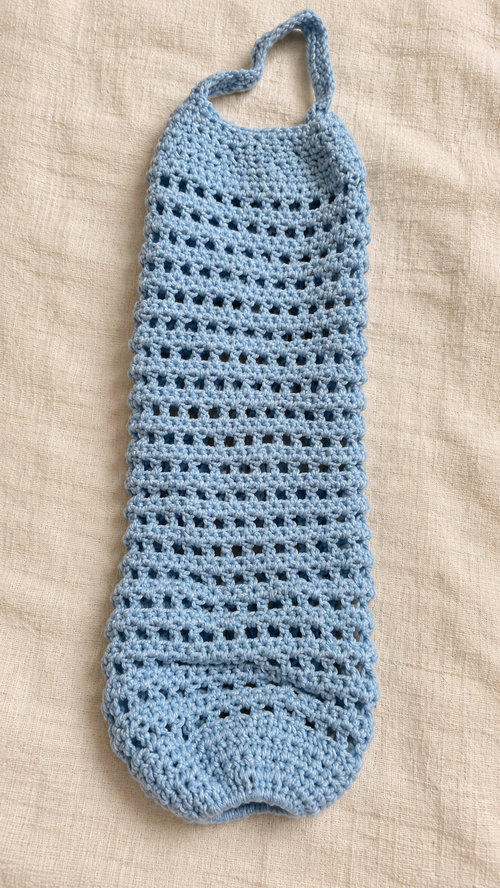 Plastic bag holder.